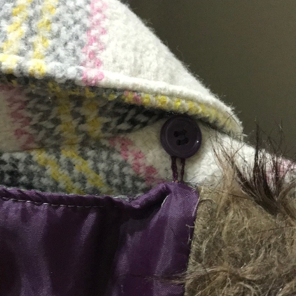 Multi Colored Short Pea Coat - Picture 3 of 5